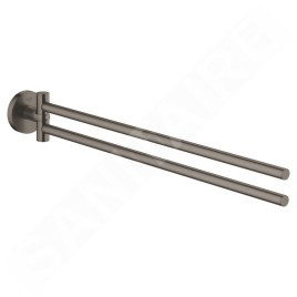 Grohe Essentials - Porte-serviette, graphite foncé brossé 40371AL1