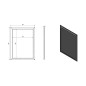 Sapho Miroirs - Miroir Valeria dans un cadre 580x780 mm, platine NL393 Sapho Miroirs - Miroir Valeria dans un cadre 580x780 mm, platine NL393