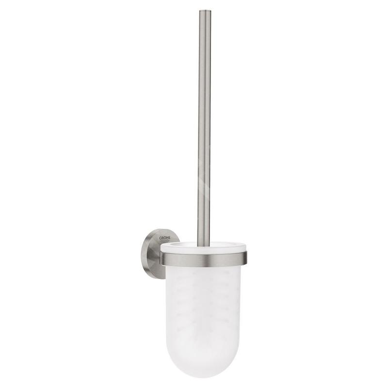 Grohe QuickFix Start - Brosse de toilette avec support mural, verre/supersteel 41185DC0 Grohe QuickFix Start - Brosse de toilette avec support mural, verre/supersteel 41185DC0