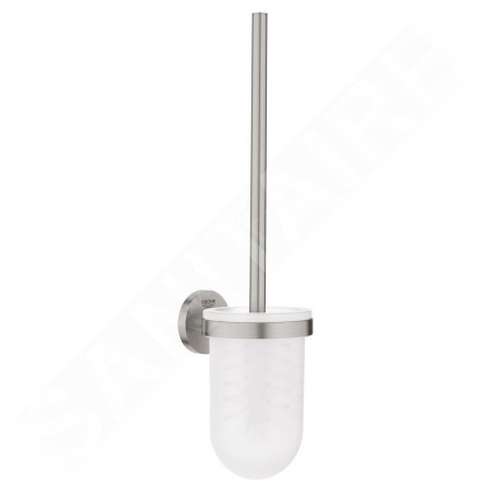 Grohe QuickFix Start - Brosse de toilette avec support mural, verre/supersteel 41185DC0