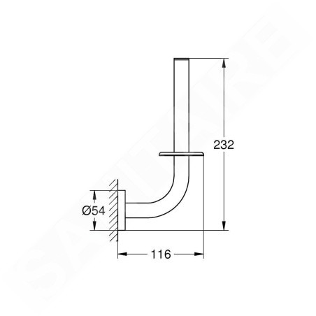 Grohe QuickFix Start - Porte-papier hygiénique de rechange, supersteel 41186DC0