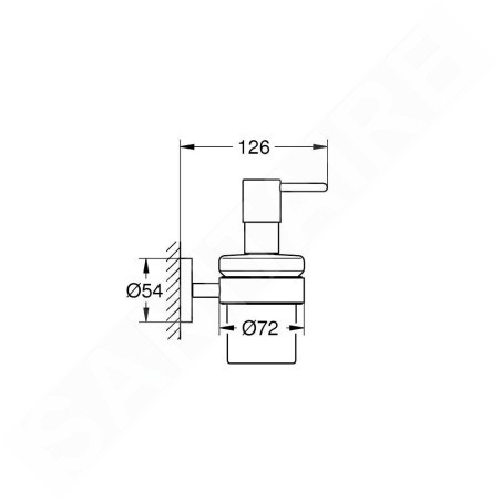 Grohe QuickFix Start - Distributeur de savon avec support, verre/supersteel 41195DC0