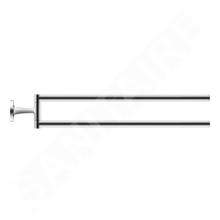 Duravit Starck T - Porte-serviettes double, rotatif, longueur 465 mm, chrome 0099411000