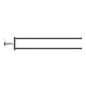 Duravit Starck T - Porte-serviettes double, rotatif, longueur 465 mm, chrome 0099411000