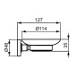 Ideal Standard IOM - Porte-savon avec support, verre satiné noir/ noir soyeux A7929XG