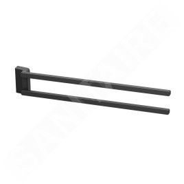 Ravak 10° - Porte-serviettes pivotant, 450 mm, noir X07P564