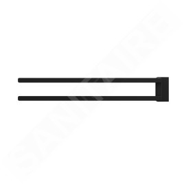 Ravak 10° - Porte-serviettes pivotant, 450 mm, noir X07P564