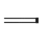 Ravak 10° - Porte-serviettes pivotant, 450 mm, noir X07P564 Ravak 10° - Porte-serviettes pivotant, 450 mm, noir X07P564