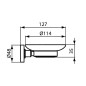 Ideal Standard IOM - Porte-savon avec support, noir / verre satiné A9122XG