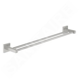 Grohe QuickFix Start Cube - Porte-serviettes double, supersteel 41104DC0