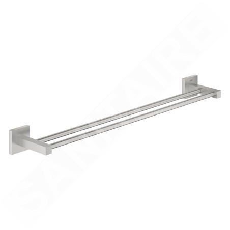 Grohe QuickFix Start Cube - Porte-serviettes double, supersteel 41104DC0