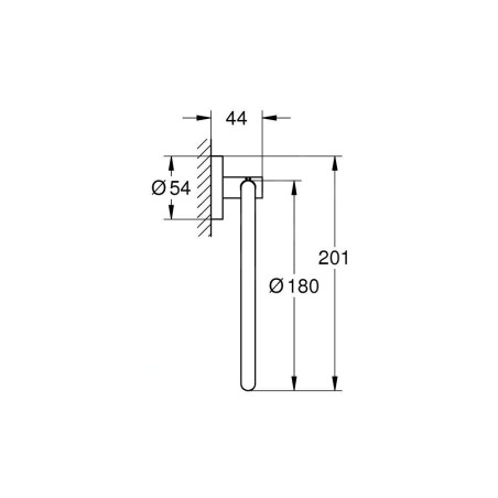 Grohe QuickFix Start - Porte-serviette, supersteel 41174DC0