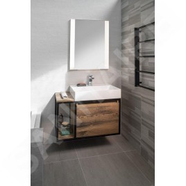 Sapho Miroirs - Miroir Durango 600x800 mm, avec éclairage LED et capteur sans contact DG060