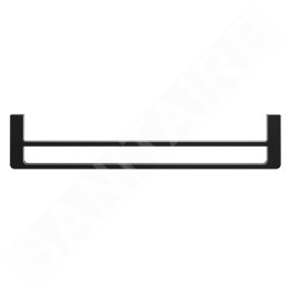Ravak 10° - Porte-serviettes double, 630 mm, noir X07P562