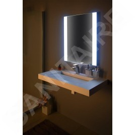 Sapho Miroirs - Miroir Durango 600x800 mm, avec éclairage LED et capteur sans contact DG060