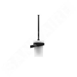 Ravak 10° - Brosse WC avec support, noir / verre X07P566