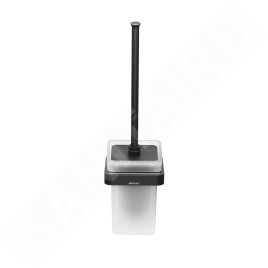 Ravak 10° - Brosse WC avec support, noir / verre X07P566