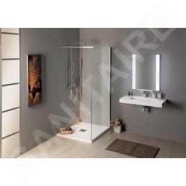 Sapho Miroirs - Miroir Durango 600x800 mm, avec éclairage LED et capteur sans contact DG060
