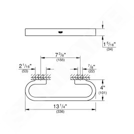 Grohe Selection - Barre d'appui, Hard Graphite brossé 41064AL0
