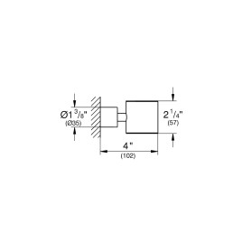 Grohe Atrio - Porte gobelet/porte-savon, Hard Graphite brossé 40304AL3
