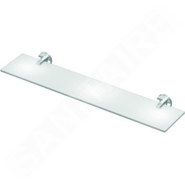 Ideal Standard IOM - Tablette en verre 520 x 138 x 48 mm, verre satiné, chrome A9124AA