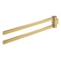 Grohe Selection - Porte-serviettes double, rotatif, Cool Sunrise brossé 41063GN0