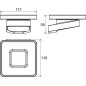 Ravak 10° - Porte-savon avec support, chrome / verre X07P354