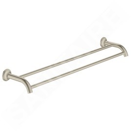 Grohe Essentials Authentic - Porte-serviettes à deux bras, nickel brossé 40654EN1