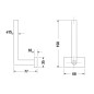 Duravit Karree - Porte-rouleaux de rechange, chrome 0099561000