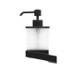 Ravak 10° - Distributeur de savon liquide avec support, noir / verre X07P559