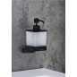 Ravak 10° - Distributeur de savon liquide avec support, noir / verre X07P559