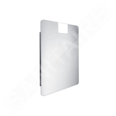 Nimco Miroirs - Miroir avec éclairage LED, 600x800 mm, aluminium ZP 20002
