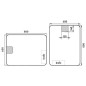 Nimco Miroirs - Miroir avec éclairage LED, 600x800 mm, aluminium ZP 20002 Nimco Miroirs - Miroir avec éclairage LED, 600x800 mm, aluminium ZP 20002
