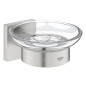 Grohe QuickFix Start Cube - Porte-savon avec support, verre/supersteel 41096DC0 Grohe QuickFix Start Cube - Porte-savon avec support, verre/supersteel 41096DC0
