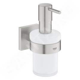 Grohe QuickFix Start Cube - Distributeur de savon avec support, verre/supersteel 41098DC0