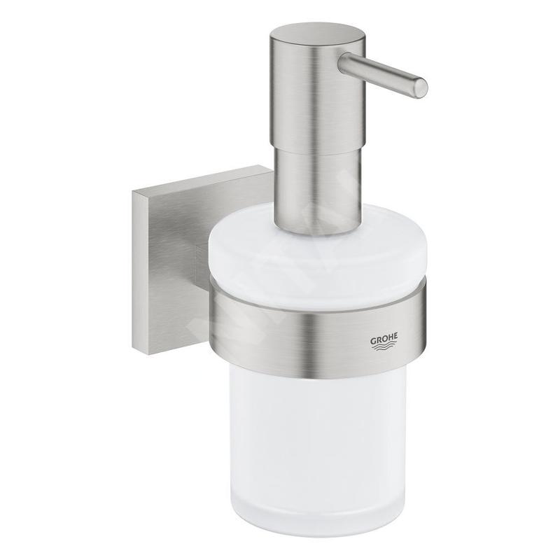 Grohe QuickFix Start Cube - Distributeur de savon avec support, verre/supersteel 41098DC0