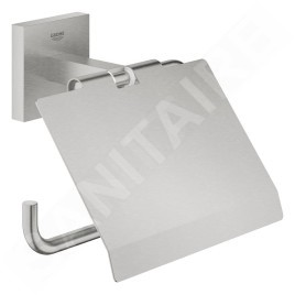 Grohe QuickFix Start Cube - Porte-papier de toilette avec couvercle, supersteel 41102DC0