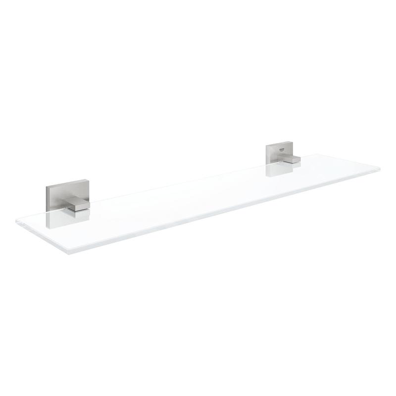 Grohe QuickFix Start Cube - Étagère, longueur 53 cm, verre/supersteel 41109DC0