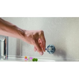 Grohe QuickFix Start Cube - Set d'accessoires de salle de bain 4 en 1, supersteel 41115DC0
