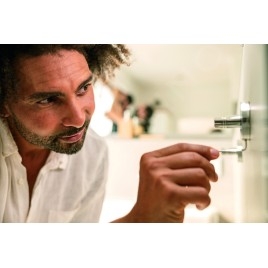 Grohe QuickFix Start Cube - Set d'accessoires de salle de bain 4 en 1, supersteel 41115DC0