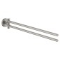 Grohe QuickFix Start - Porte-serviettes double, longueur 44 cm, supersteel 41183DC0