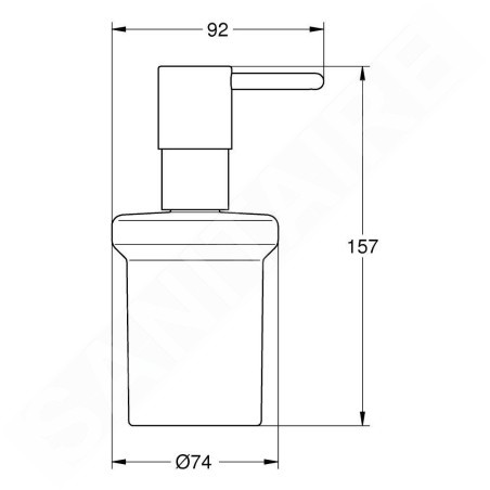 Grohe QuickFix Start - Distributeur de savon avec support, verre/supersteel 41188DC0