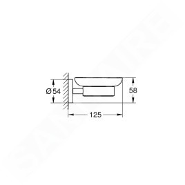 Grohe QuickFix Start - Porte-savon avec support, verre/supersteel 41193DC0
