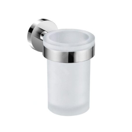 Jika Mio Style - Porte brosses à dents et dentifrice, verre/chrome H3822F10040001