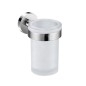 Jika Mio Style - Porte brosses à dents et dentifrice, verre/chrome H3822F10040001