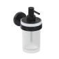 Jika Mio Style - Distributeur de savon avec support, verre/noir mat H3832F27161001