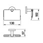 Jika Mio Style - Porte-papier toilette, chrome H3842F20040001