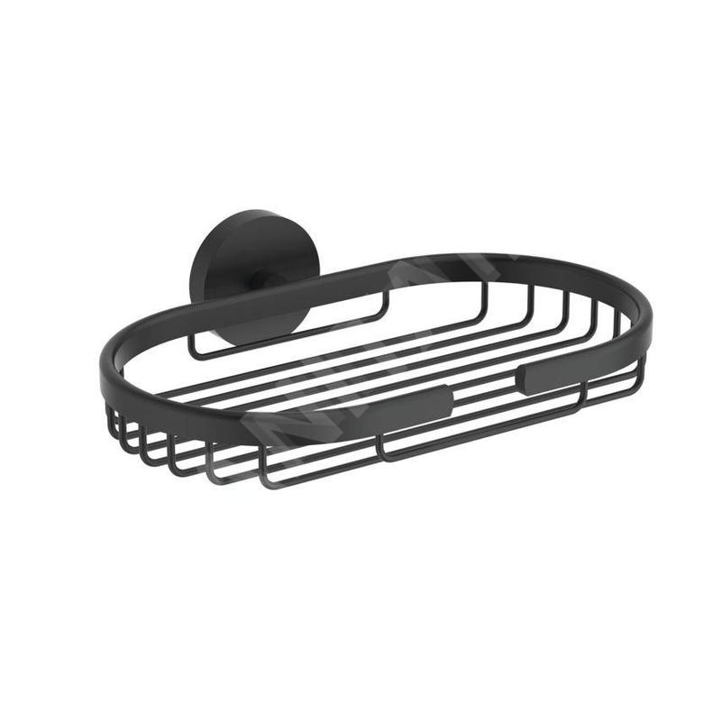 Ideal Standard IOM - Porte-savon en fil métallique avec support, noir soyeux A9112XG
