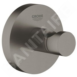 Grohe Essentials - Patère pour peignoir, graphite foncé brossé 40364AL1