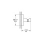 Grohe Essentials - Patère pour peignoir, graphite foncé brossé 40364AL1